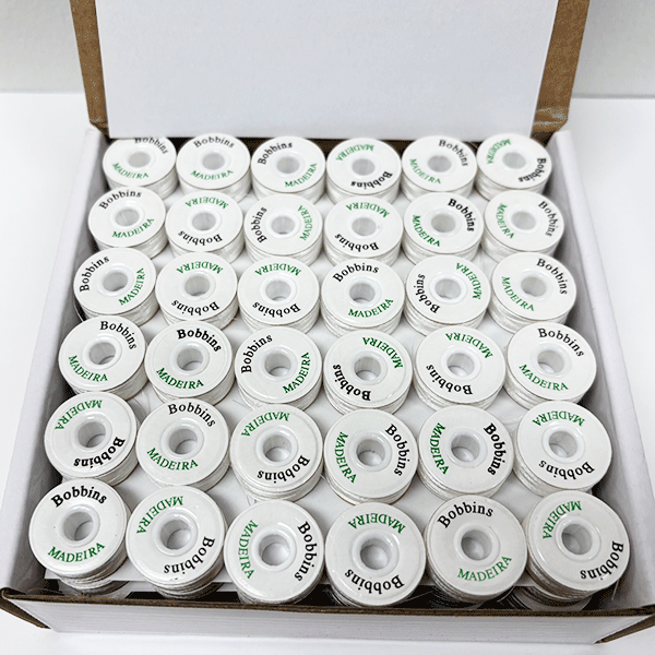 Madeira Paper Sided White Bobbin Style "L" 134yrd - 144ct