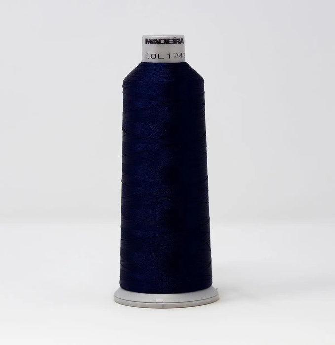 Madeira Polyneon 1743 Oxford Blue Embroidery Thread 5500 Yards