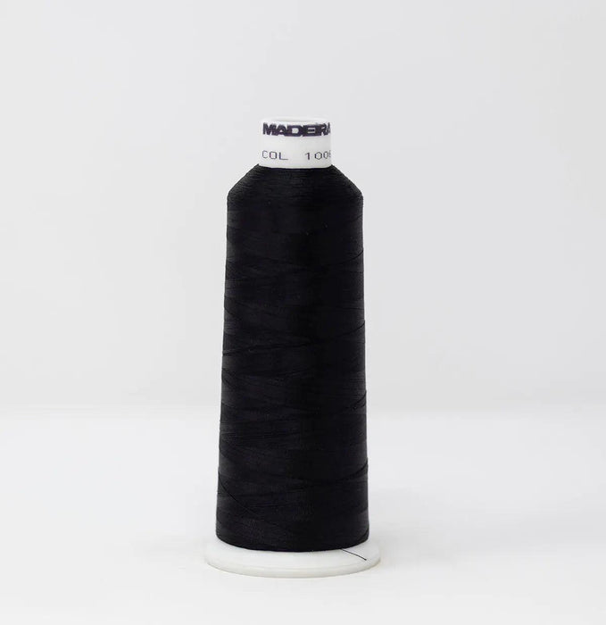 Madeira Rayon 1006 Diamond Black Embroidery Thread 5500 Yards