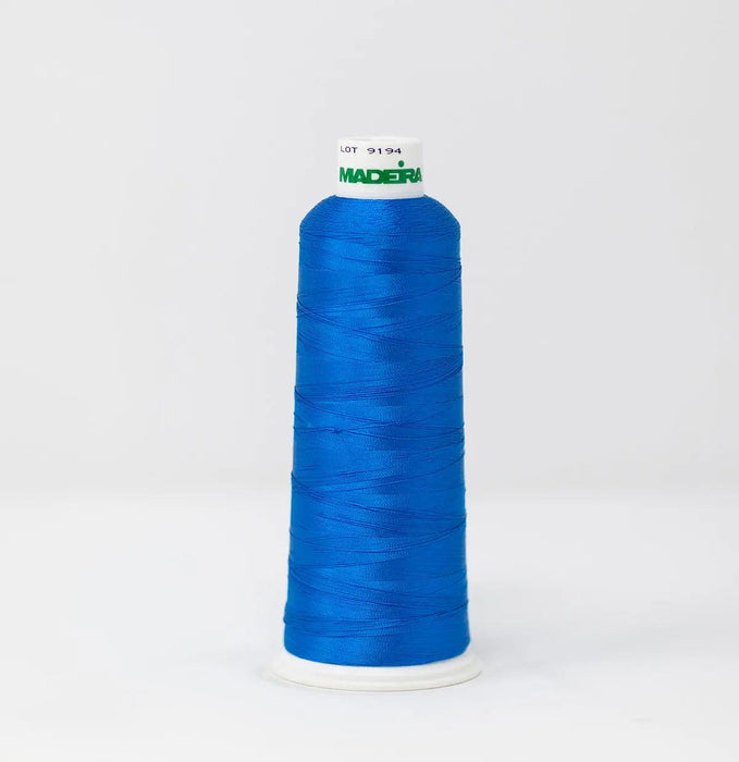 Madeira Rayon 1297 Calypso Blue Embroidery Thread 5500 Yards