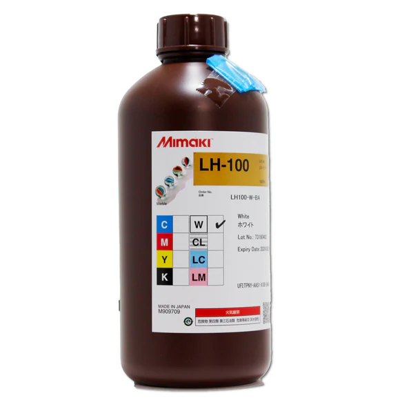 Mimaki LH-100 White UV Ink - 1 Liter Bottle