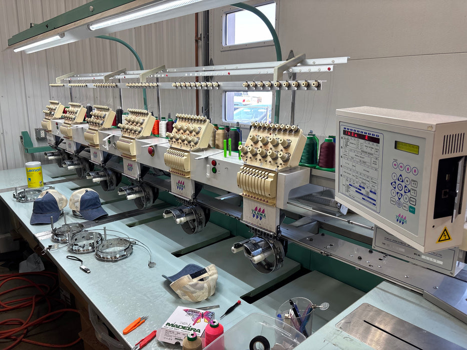 Used - Tajima TME-DC906 6-Head Embroidery Machine - $19,995.00