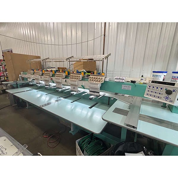 Used - Tajima TMFXIII-C1206 6-Head Embroidery Machine - $19,500