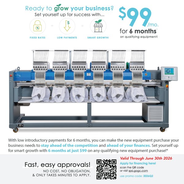 ZSK Racer 6S 6-Head 12 Needle Embroidery Machine