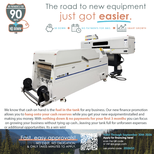 Velox Plus 5 head DTF System